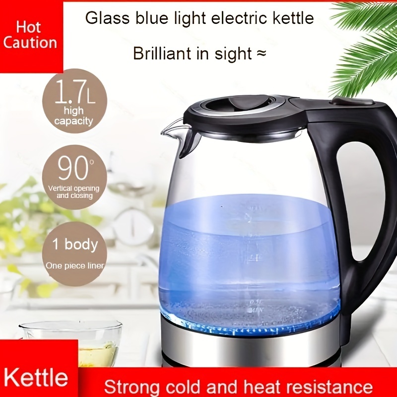 Electric Kettle with Keep Warm - 1.7L Glass Water Boiler with Wide
