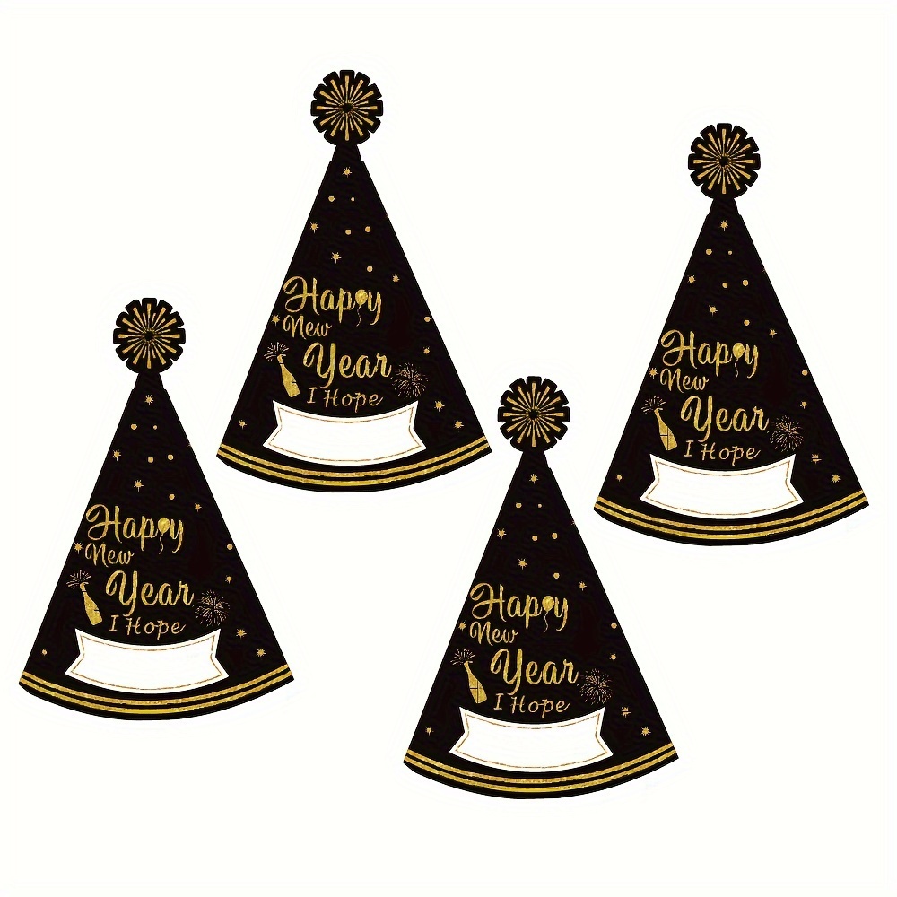 Chapeaux en papier Happy New Year pour enfants et adultes