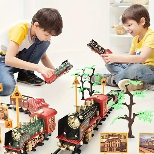 1pc Train Électrique Jouet Pour Enfants Avec Son Et Lumière - Temu Canada