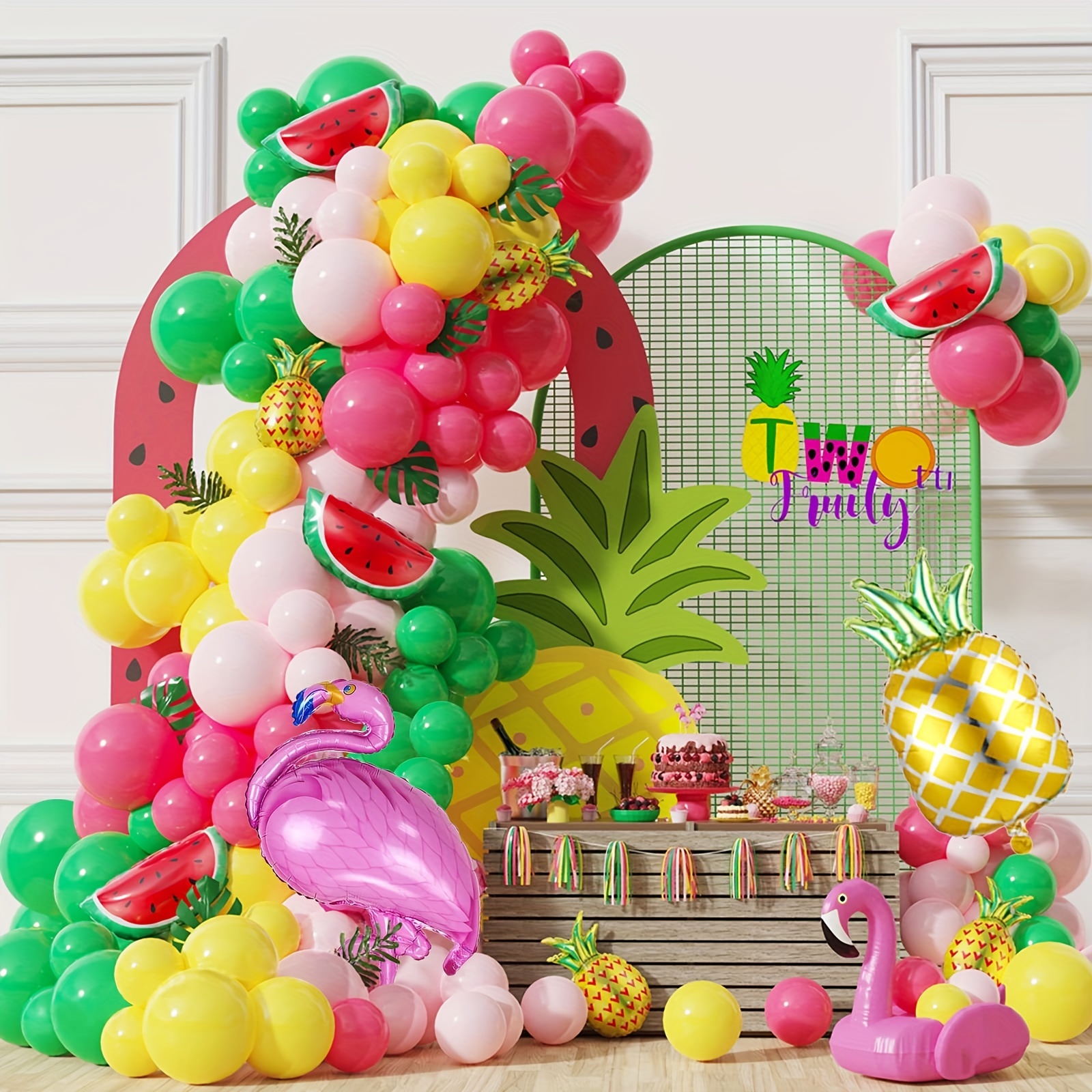 10/132pcs, Tropical Balloon Garland Arch Kit, Forest Theme Decor, Summer  Party Decor, Wedding Decor, Birthday Decor, Graduation Decor, Holiday Decor