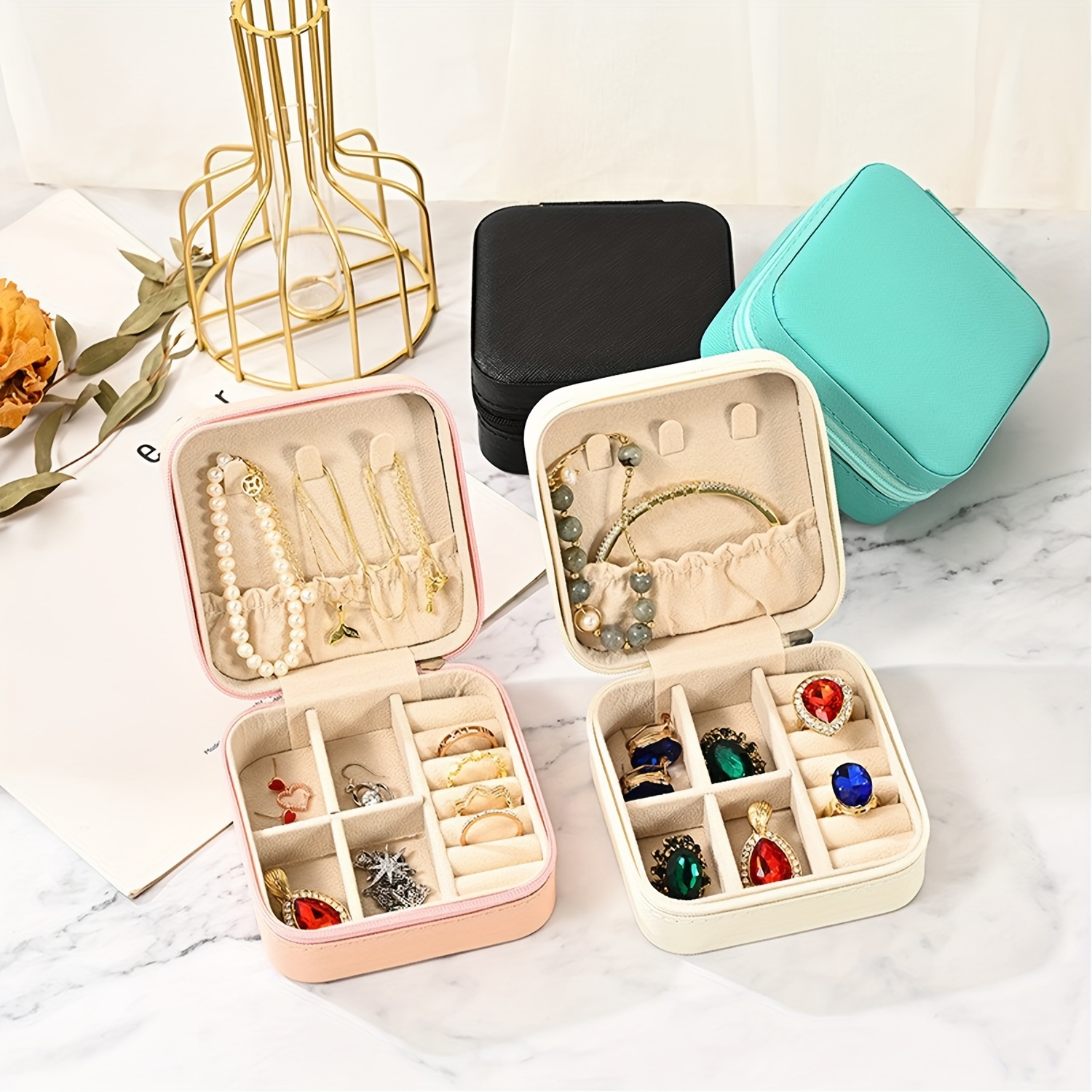 Mini Jewelry Travel Case Small Travel Jewelry Organizer - Temu