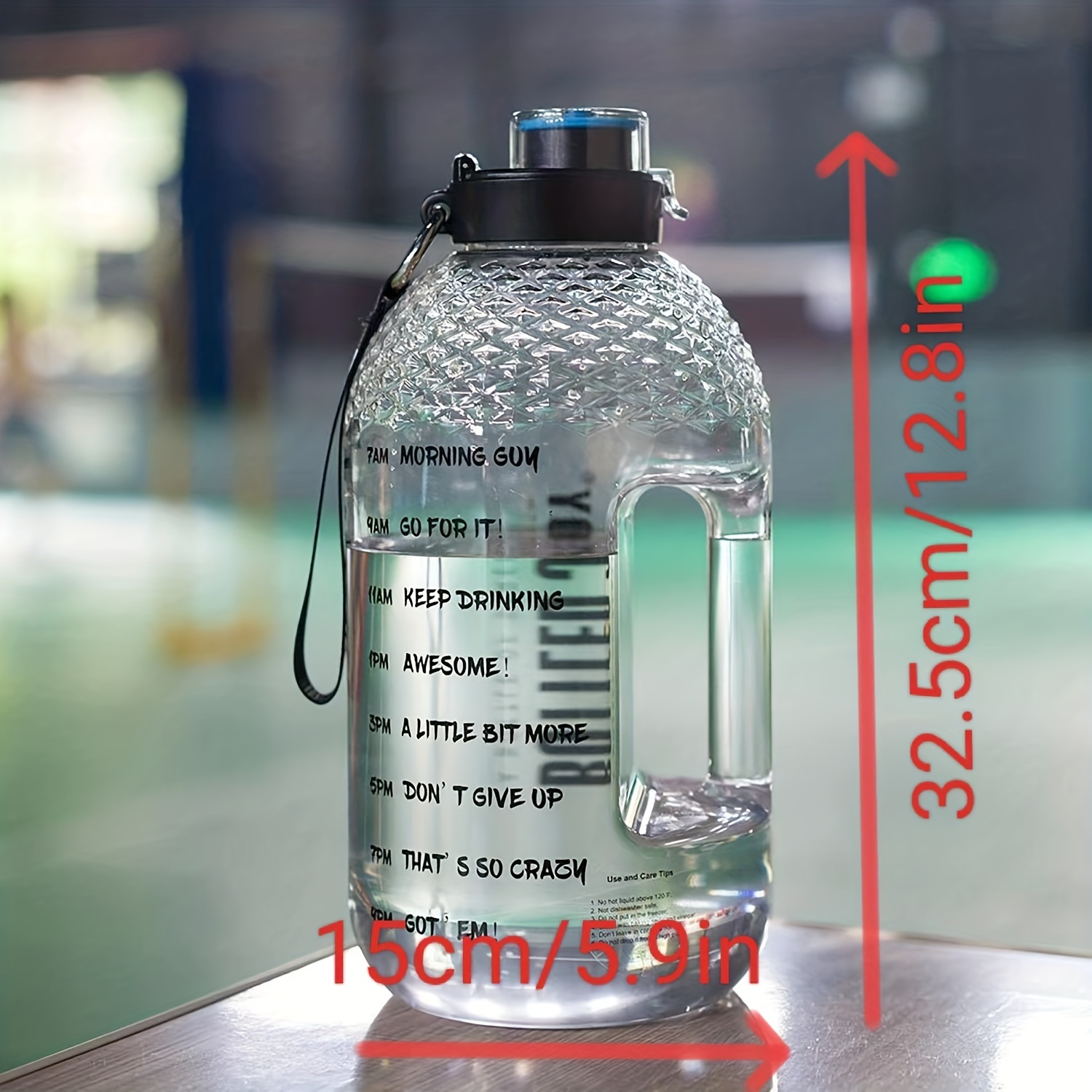 1 Gallone/128oz Bottiglia D'acqua Di Grande Capacità Con Cannuccia