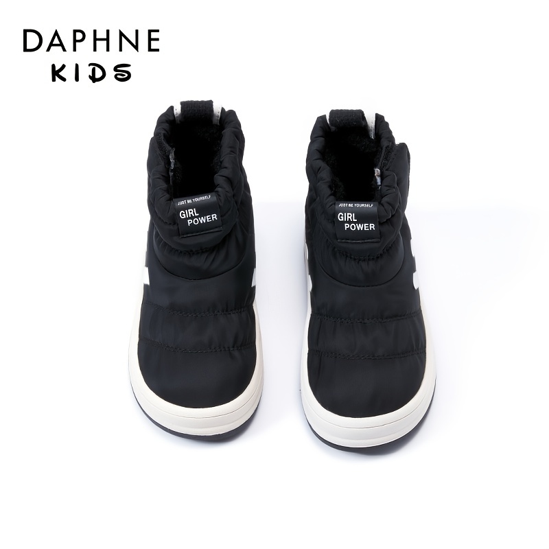 Daphne Kids Casual Sneakers Fleece Warm Winter Snow Boots - Temu