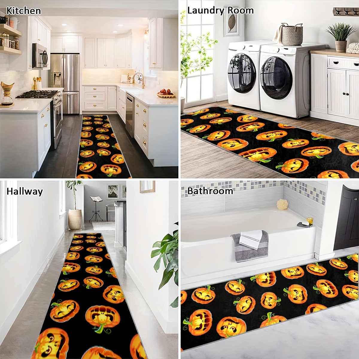 2'X10' Pumpkin Runner Rug Extra Long Laundry Room Oriental Hallway Runner