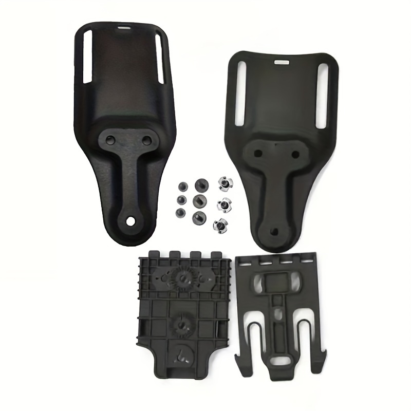  QLS Quick Locking System Kit with Locking Fork and Duty  Receiver Plate,Holstopia Polymer Attachment for Duty Holsters and  Accessories-Black : Sports & Outdoors