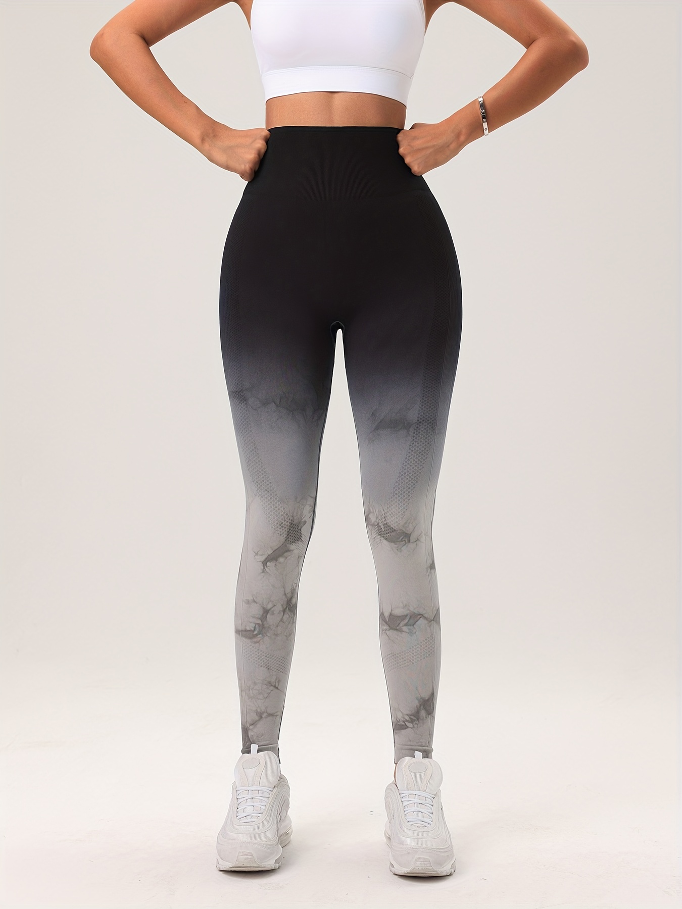 Active Pants Tie Dye Seamless Yoga BuLifting Sport Leggings Womens