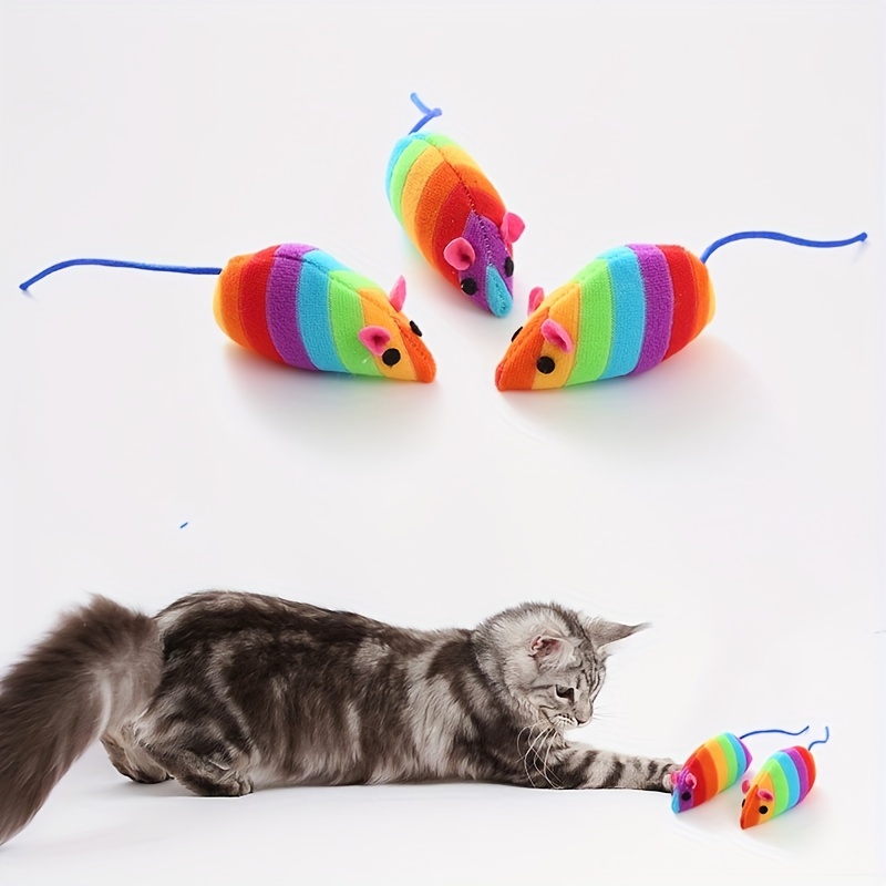 Squeaker mouse gato brinquedo interativo reunindo voz realista mouse para  jogar brinquedos engraçados para gatinho gato