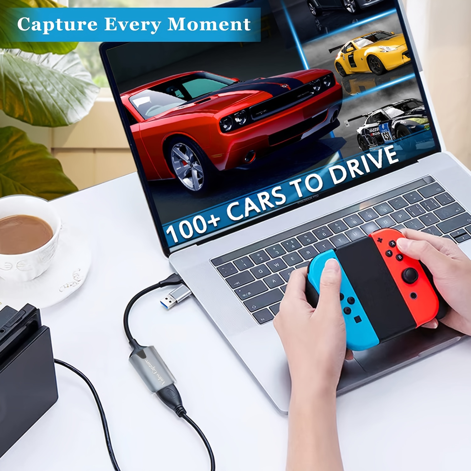 Video Capture Card, 4k Audio Video Capture Card, 2-in-1 Full Hd 1080p 60fps  Usb