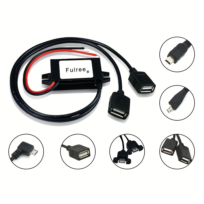Mini-USB / Micro-USB 12V 2A Auto Adapter - Car Adapters - Power