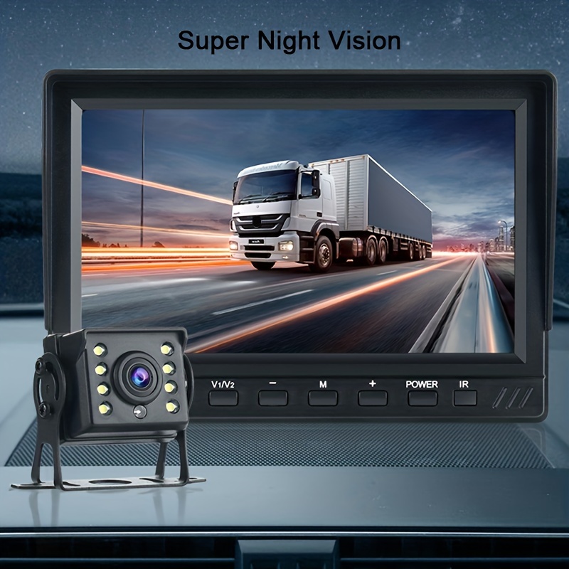 1080p Ahd Monitor Rear View Backup Camera For Car,truck,trailer,rv,large  Vehichle,super Night Vision Reversing Camera Kit Ip68k Waterproof Temu