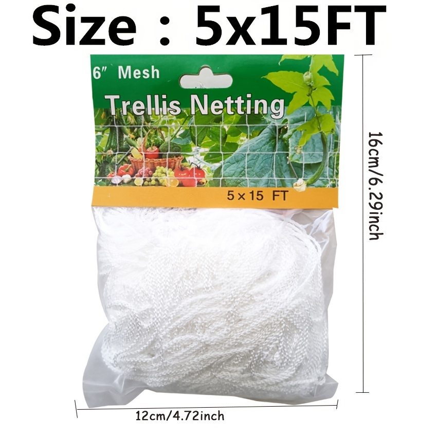 2 Pack Garden Plant Climbing Net Trellis Netting Mesh Support