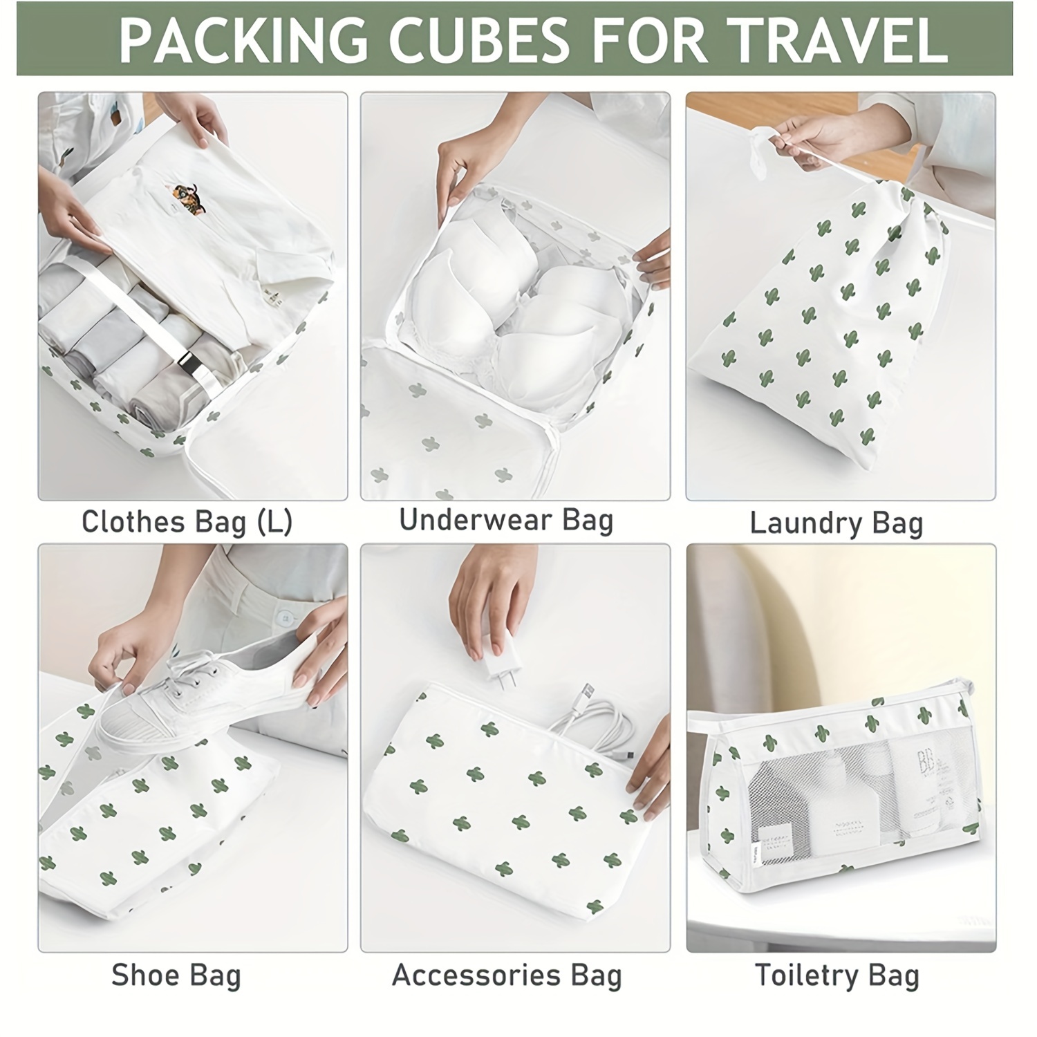 Only-bags.store Koffer Organizer Set 10 Stück Packing Cubes Set