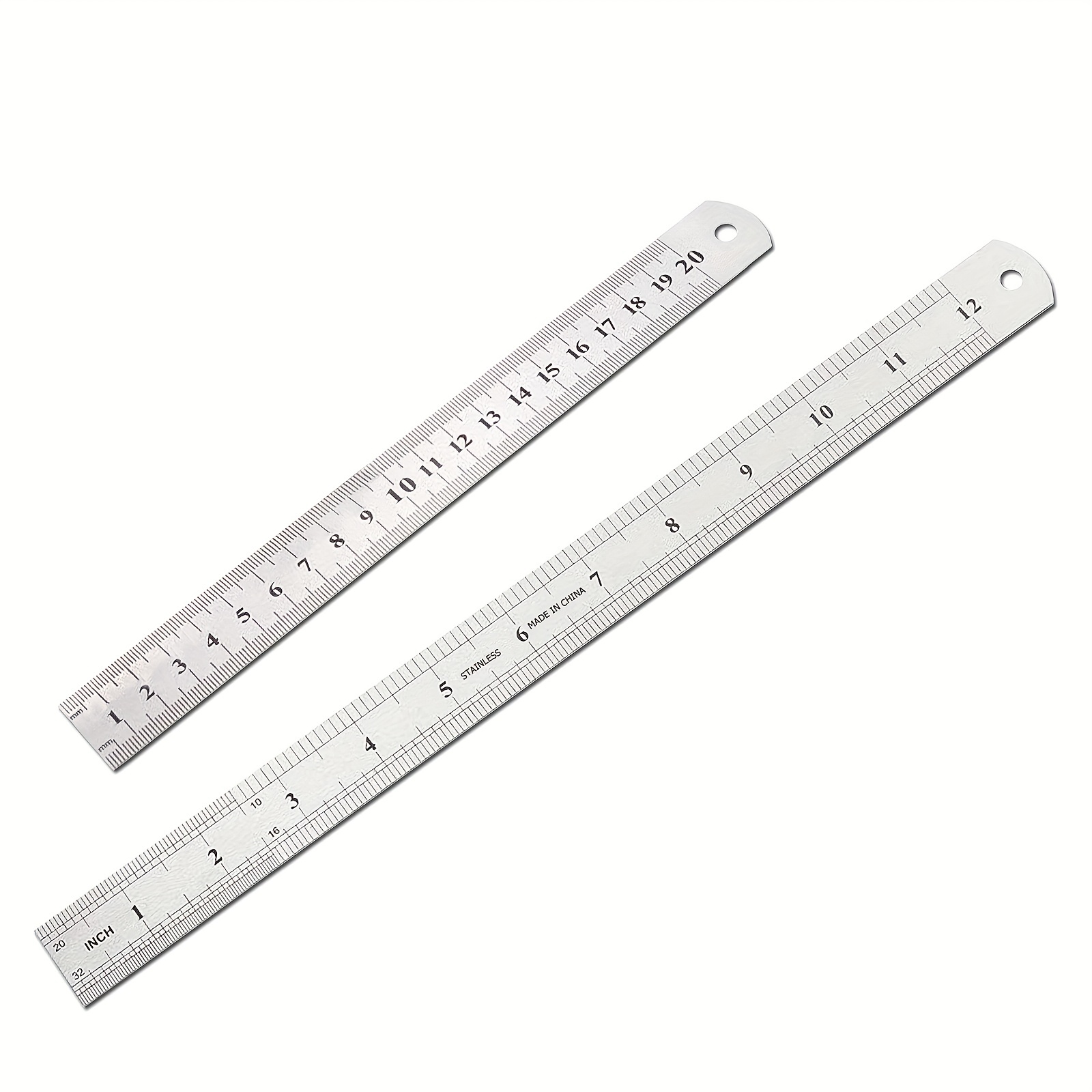 1Pc Metal Ruler 3 Colors Optional 15/18/20cm with Wavy Line Multi