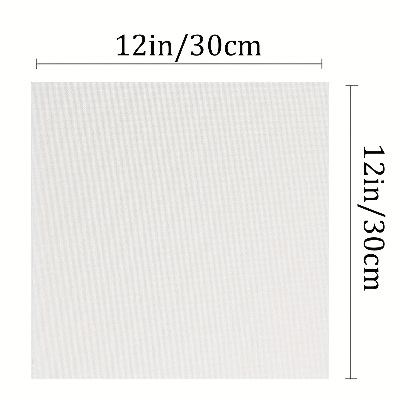 Pack of 4 Stretched Canvases for Painting Primed White 100% Cotton Artist  Blank Canvas Boards for Painting 8 oz Gesso-Primed
