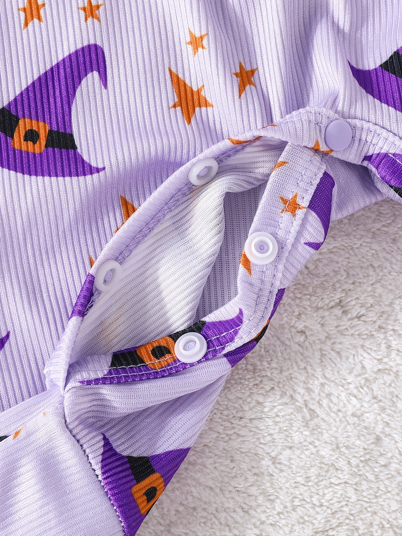 Halloween Party Girls Witch Hat Onesie Set