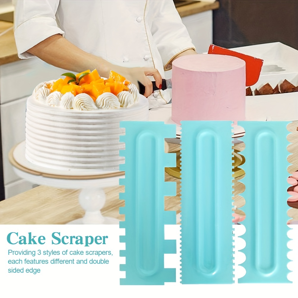 Plastic Cake Decorating Tools Dough Cutter Icing Scrappers - Temu