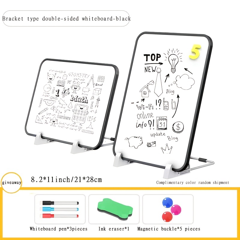 Small Dry Erase White Board, 12 X 16 Magnetic Hanging Double-sided Whiteboard  For Wall, Portable Mini Easel Board For Kids Drawing, Kitchen Grocery