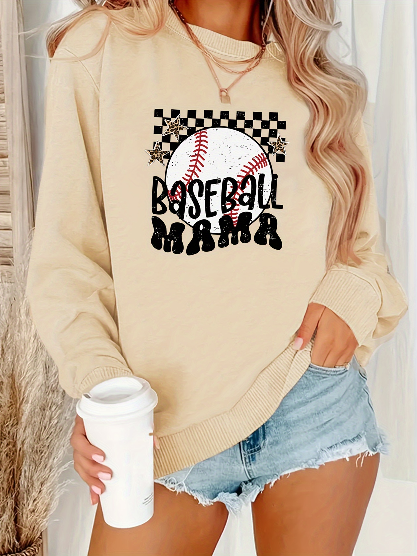 Baseball best sale sweatshirt womens