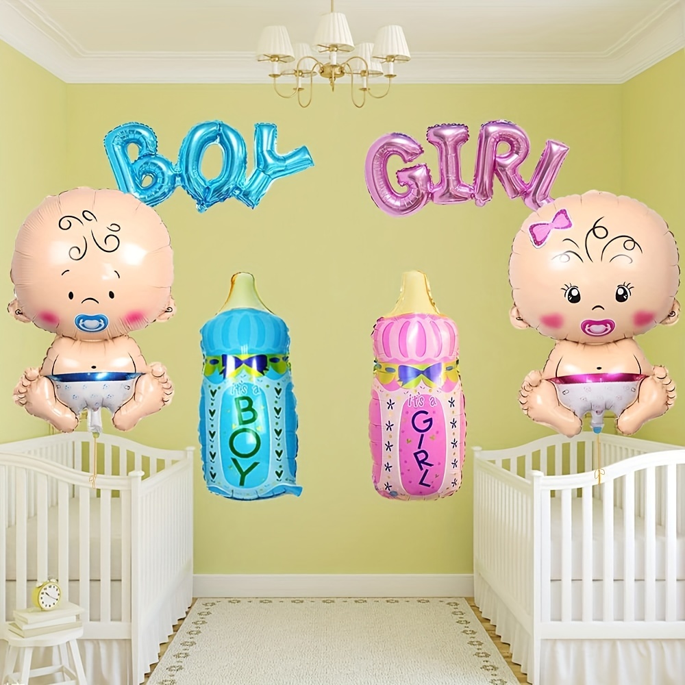 Baby Shower Balloon Kit Boy Girl Banner Boy Girl Printed - Temu