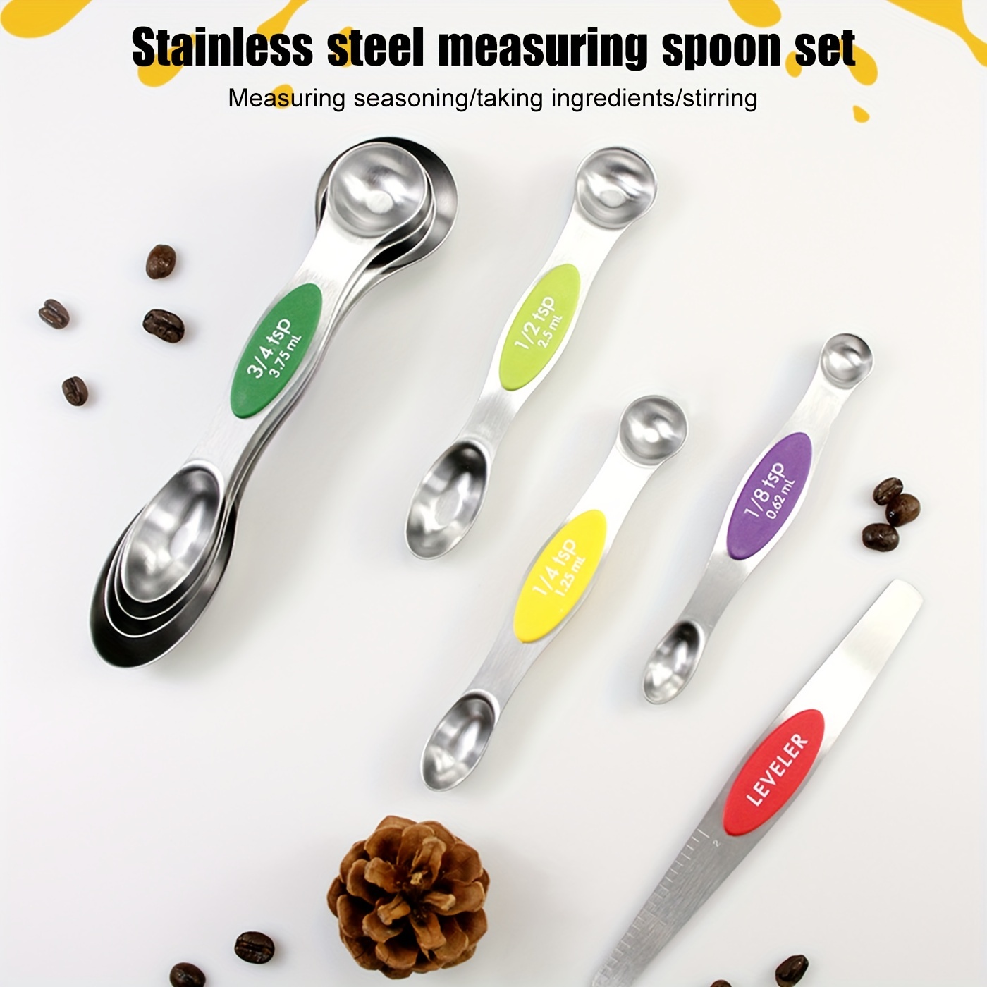 3 Inch Plastic Spoon, For Spice Jar