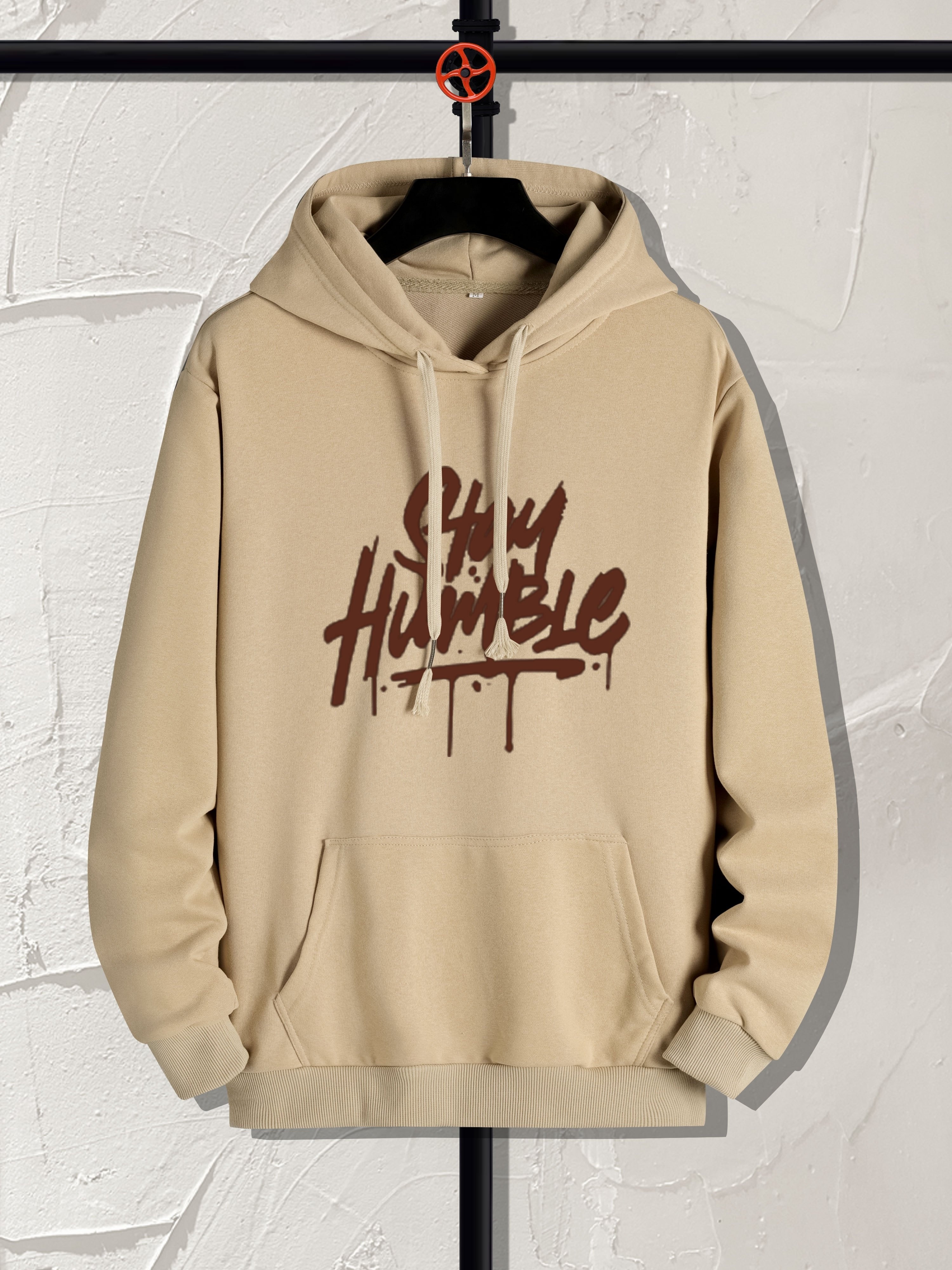 Stay Humble & Hustle Print Hoodie, Cool Hoodies For Men, Men's Casual  Graphic Design Pullover Hooded Sweatshirt With Kangaroo Pocket Streetwear  For Winter Fall, As Gifts - Temu New Zealand