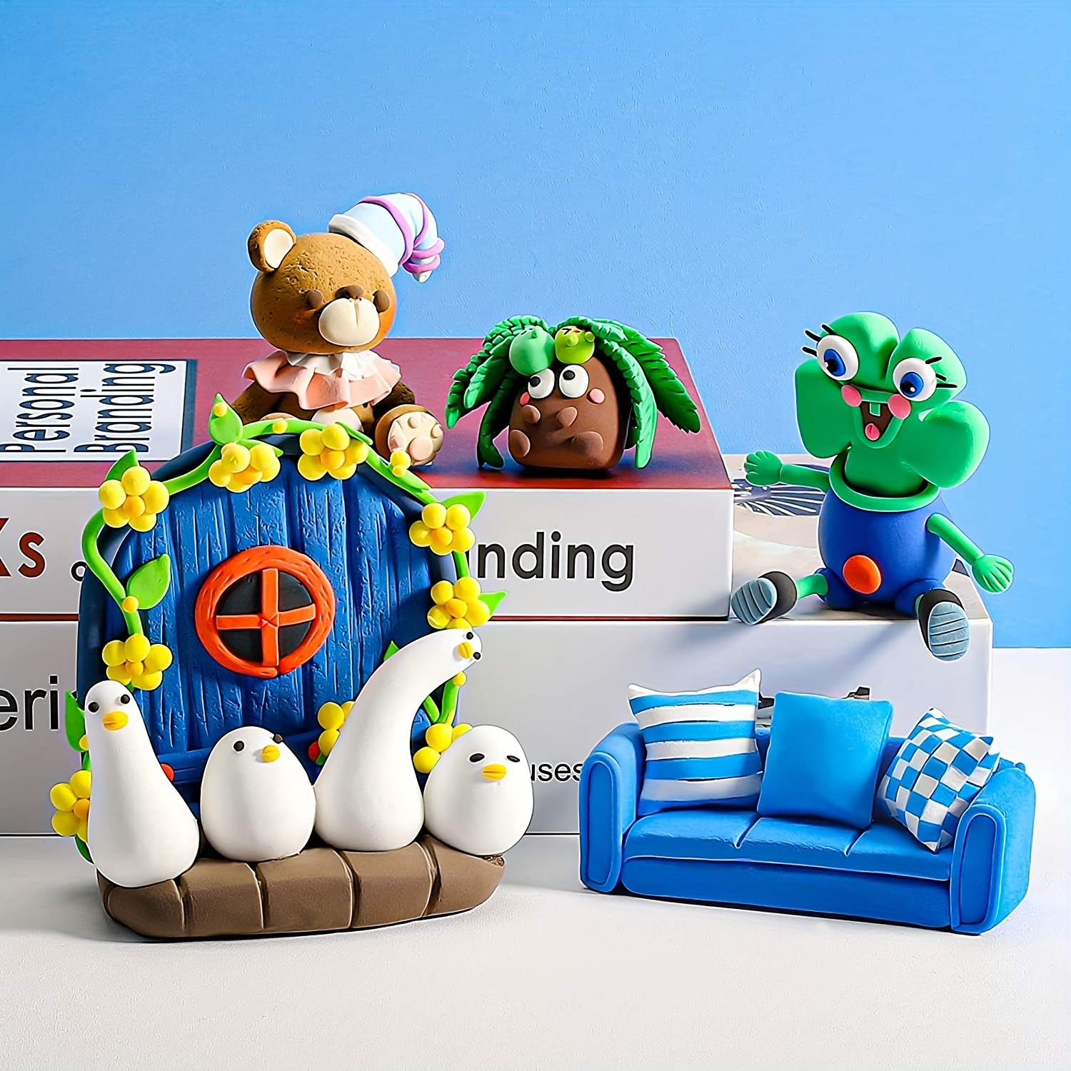 Cadeau de Noël TBC Kit de Pâte à Modeler Créative pour le Bricolage Enfant  avec Animaux et Fleurs, Ultra Douce Poterie Enfant Argile Magique Séchant à  l'air : : Jeux et Jouets