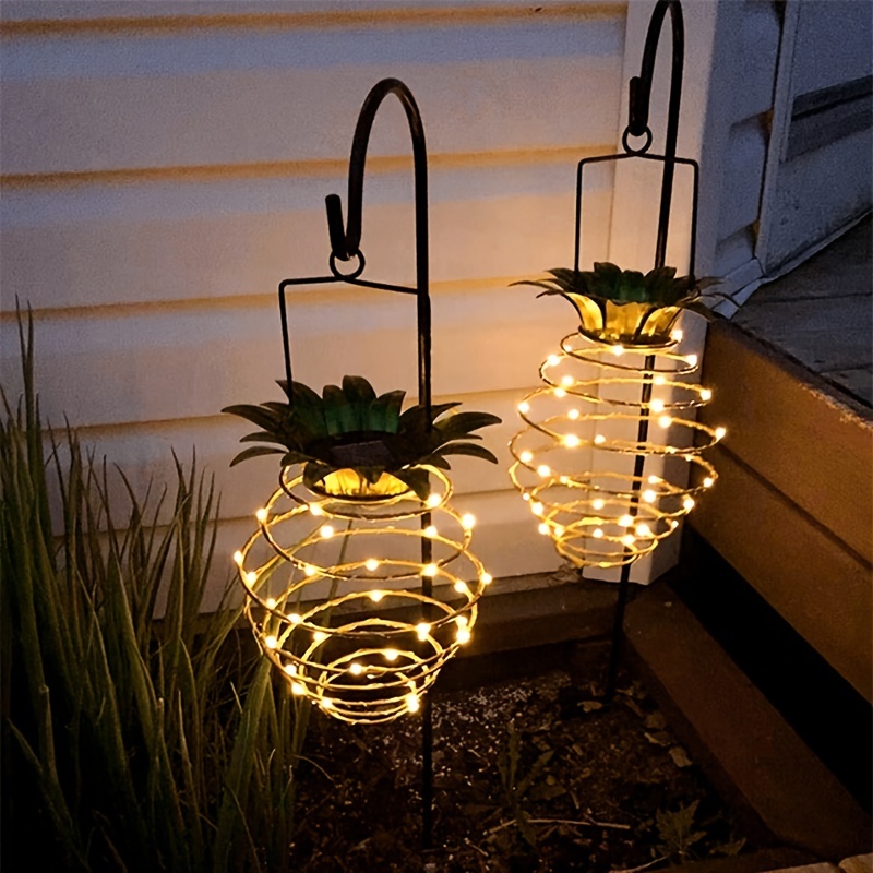 pineapple led solar lights