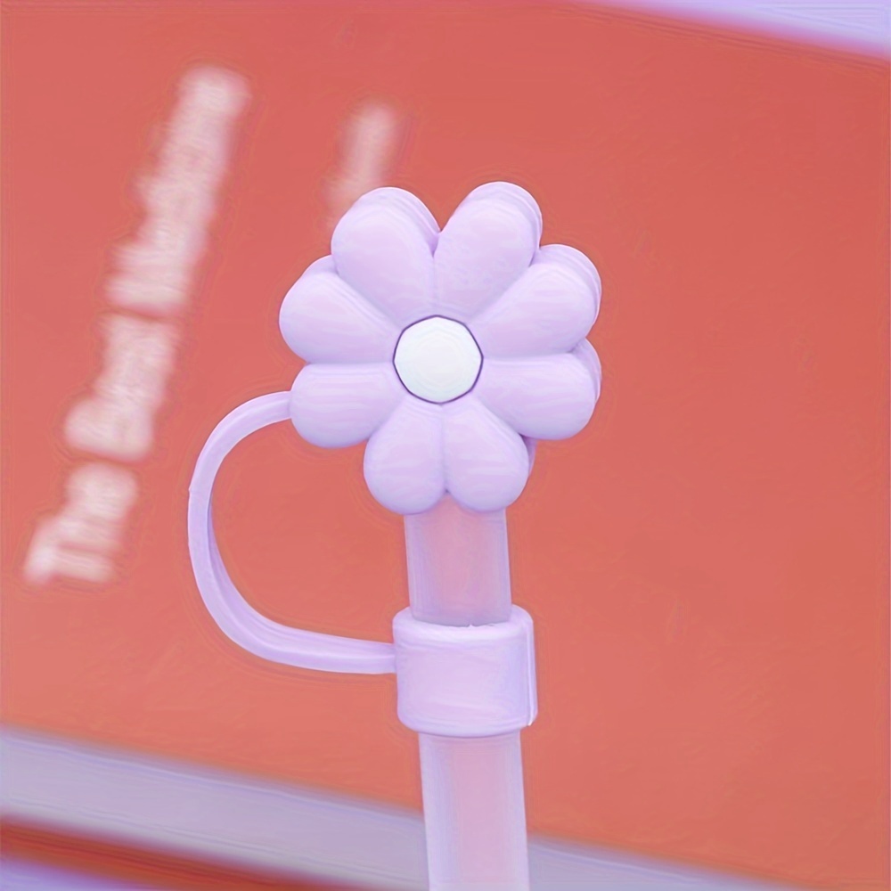  WOWYA Flower Straw Covers Cap for Cup Straw