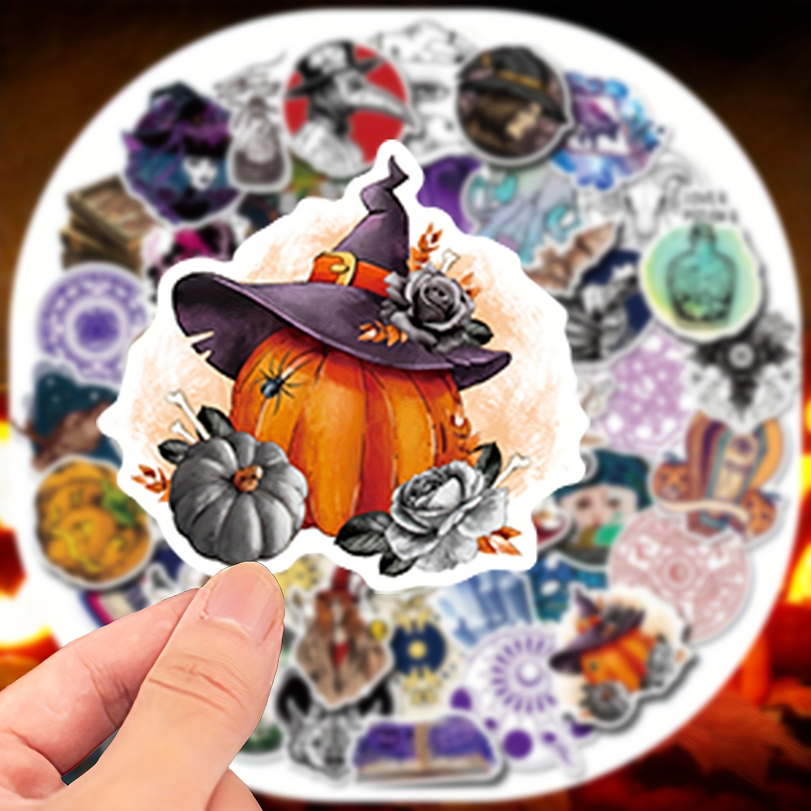 China Factory 100Pcs Halloween Stickers for Kids Teens Adults, Pumpkin  Stickers Decals for Laptop Skateboard, Funny Party Stickers 40~60mm in bulk  online 