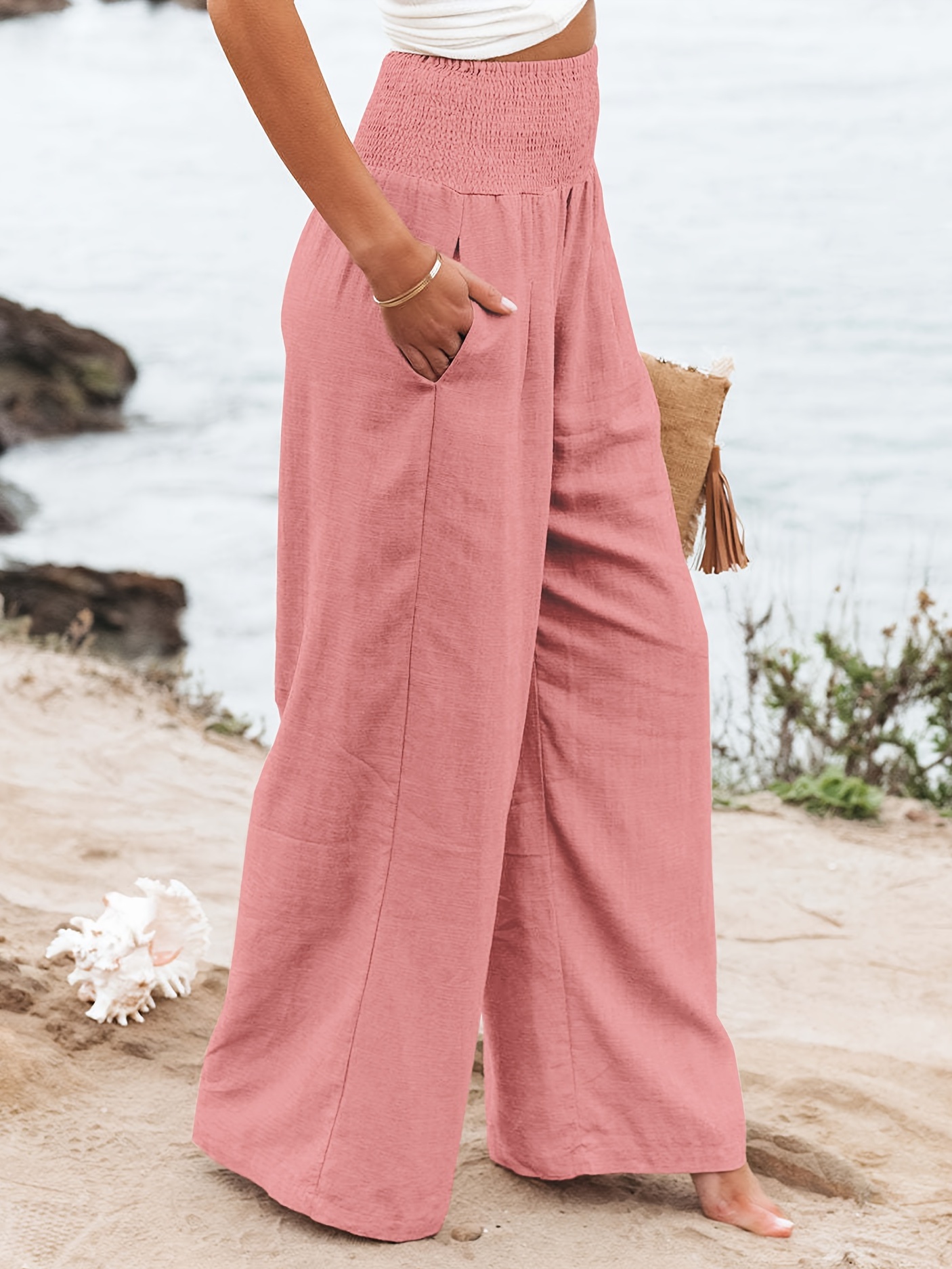 Summer Women's Clothing Long Pants Loose Casual Oversized Elastic