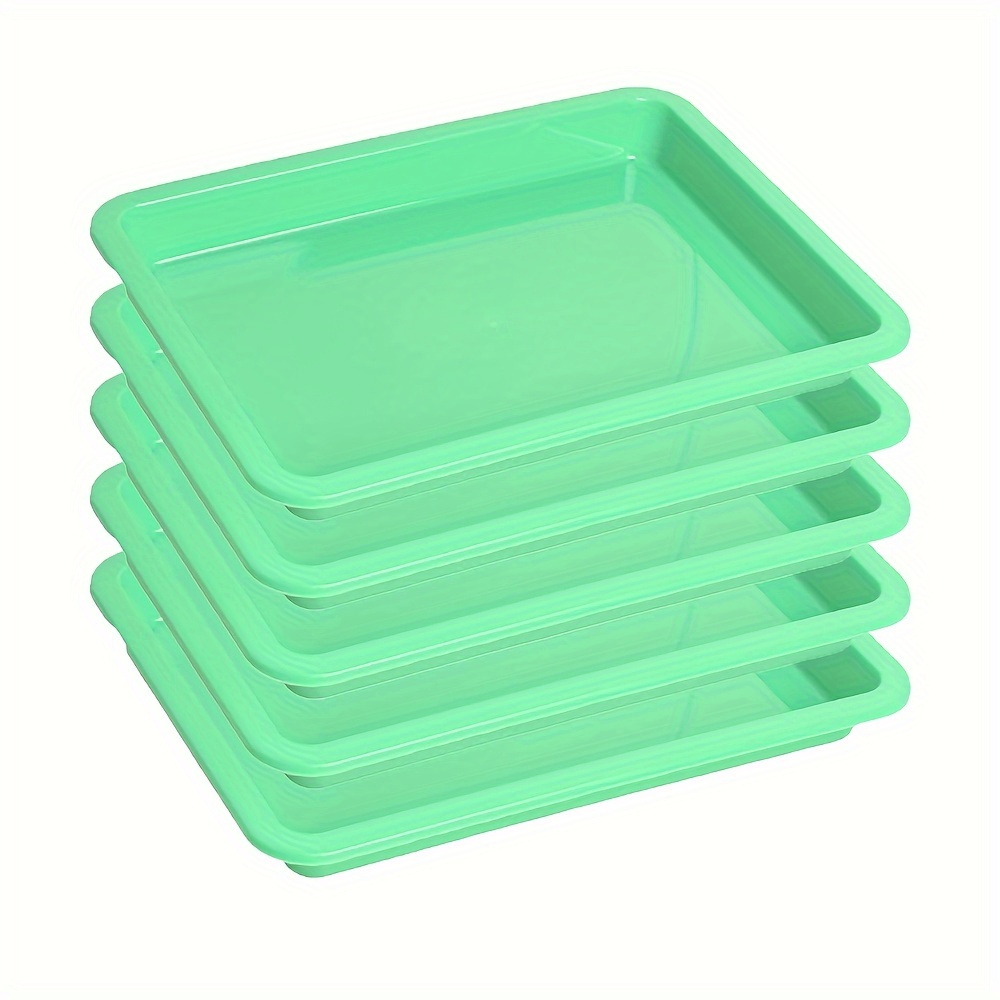 Plastic Tray Color Art Trays Activity Tray Kids Activity Trays Crafts  Storage Box Tea Tray 4pcs