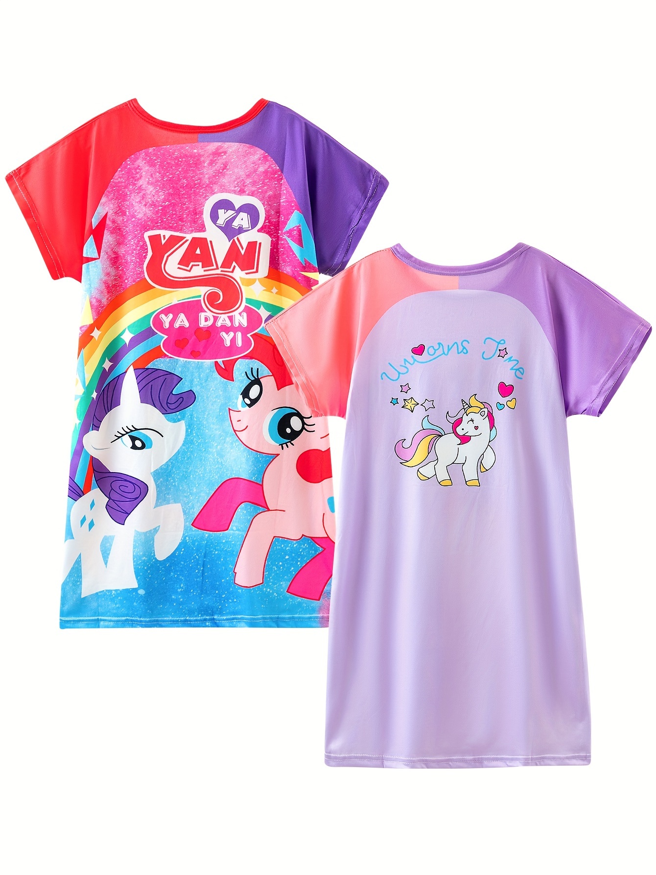 Abbigliamento Bambina Pigiama Unicorno Multicolore Cartone Comodo Casa  Relax Ragazza