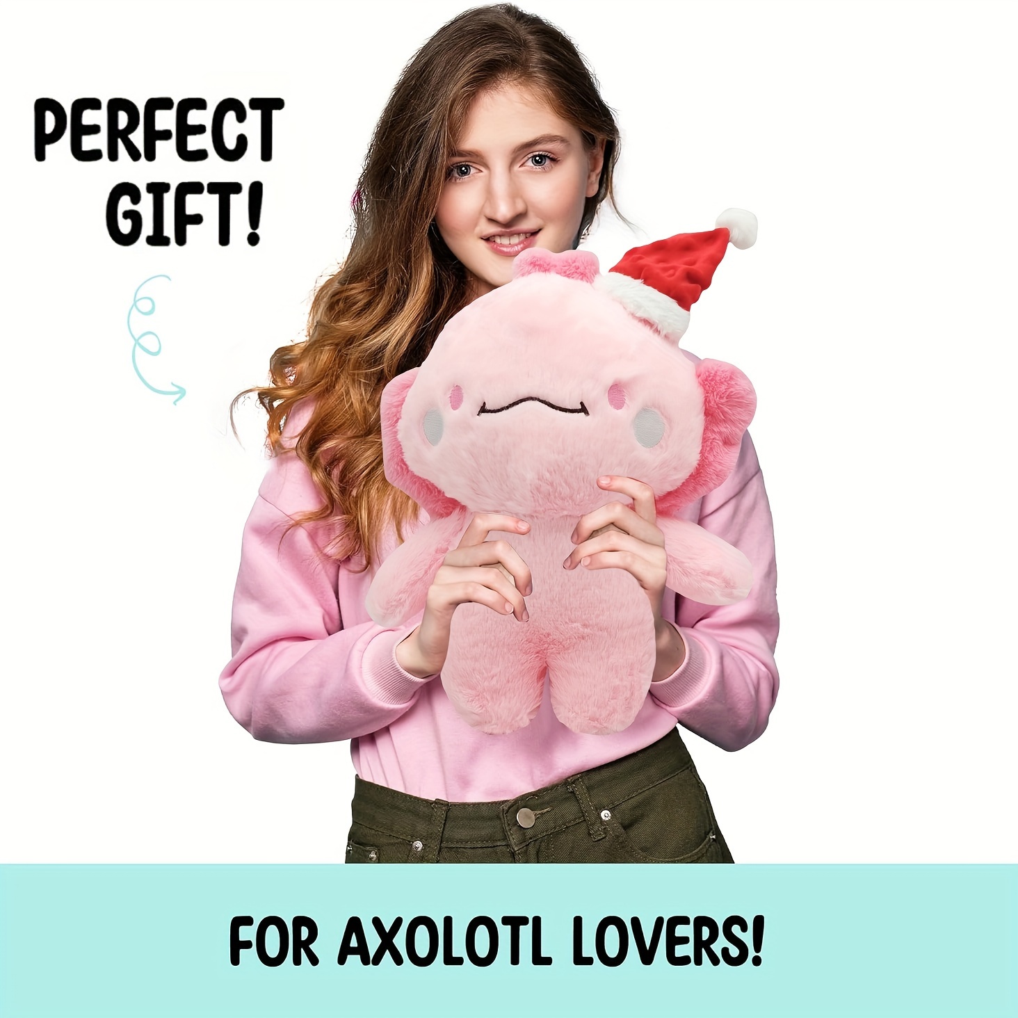 Axolotl Plush Toy Soft Stuffed Plushie Animal Axolotl Doll - Temu