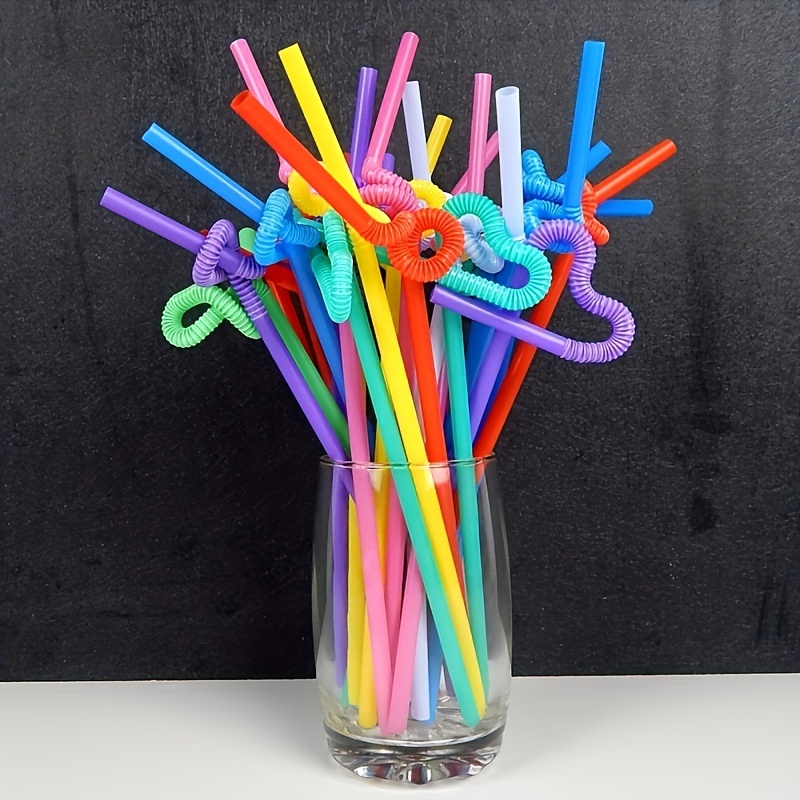 Crazy Straw, Wavy Glass Straws Shatter Resistant With 1 Cleaning Brush,  Reusable Crazy Straws For Adults, Silly Glass Straws Perfect For Beverages,  Coffee, Milk, Tea (multi-color) - Temu