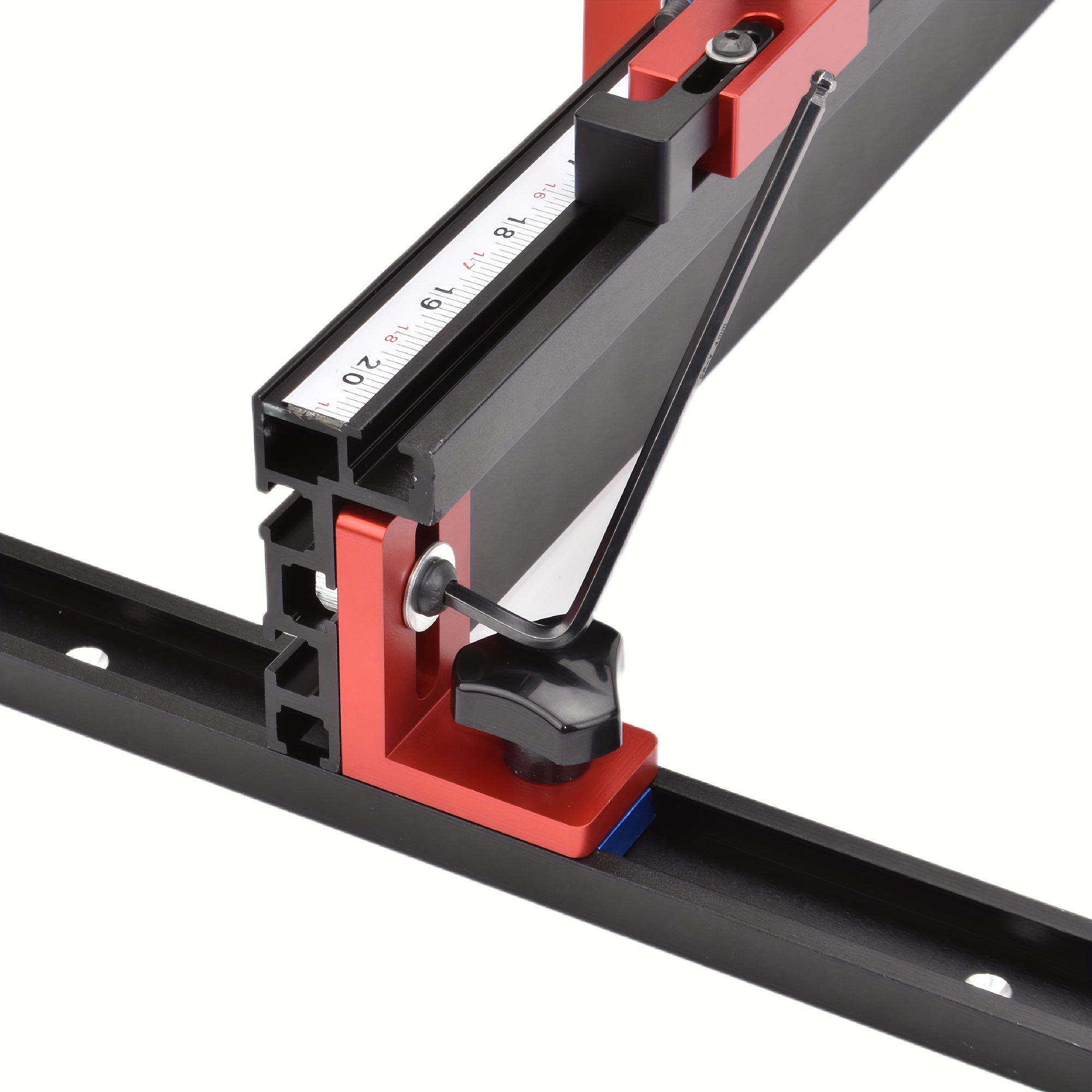 1pc woodworking t track stop t slot limiter aluminium miter track fence flip stop chute locator carpenter diy workbench tools