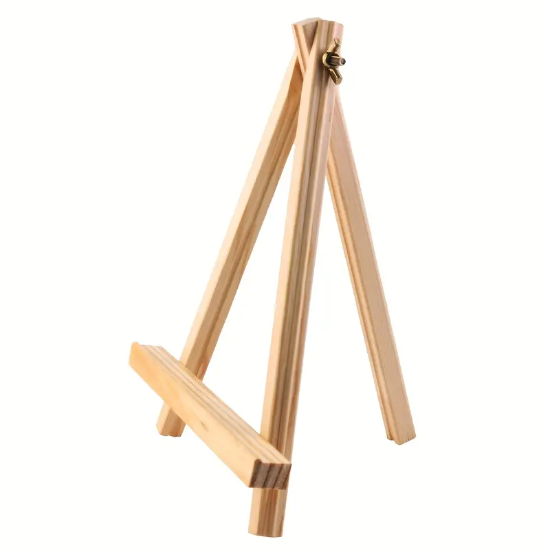 Wooden Mini Tripod Easel Mini Display Stand Metal Adjustable Screw For  Display Canvas Stand Triangle Art Craft Painting Holder Artist Adults Kids  Wedding Party Photo Supply - Temu New Zealand