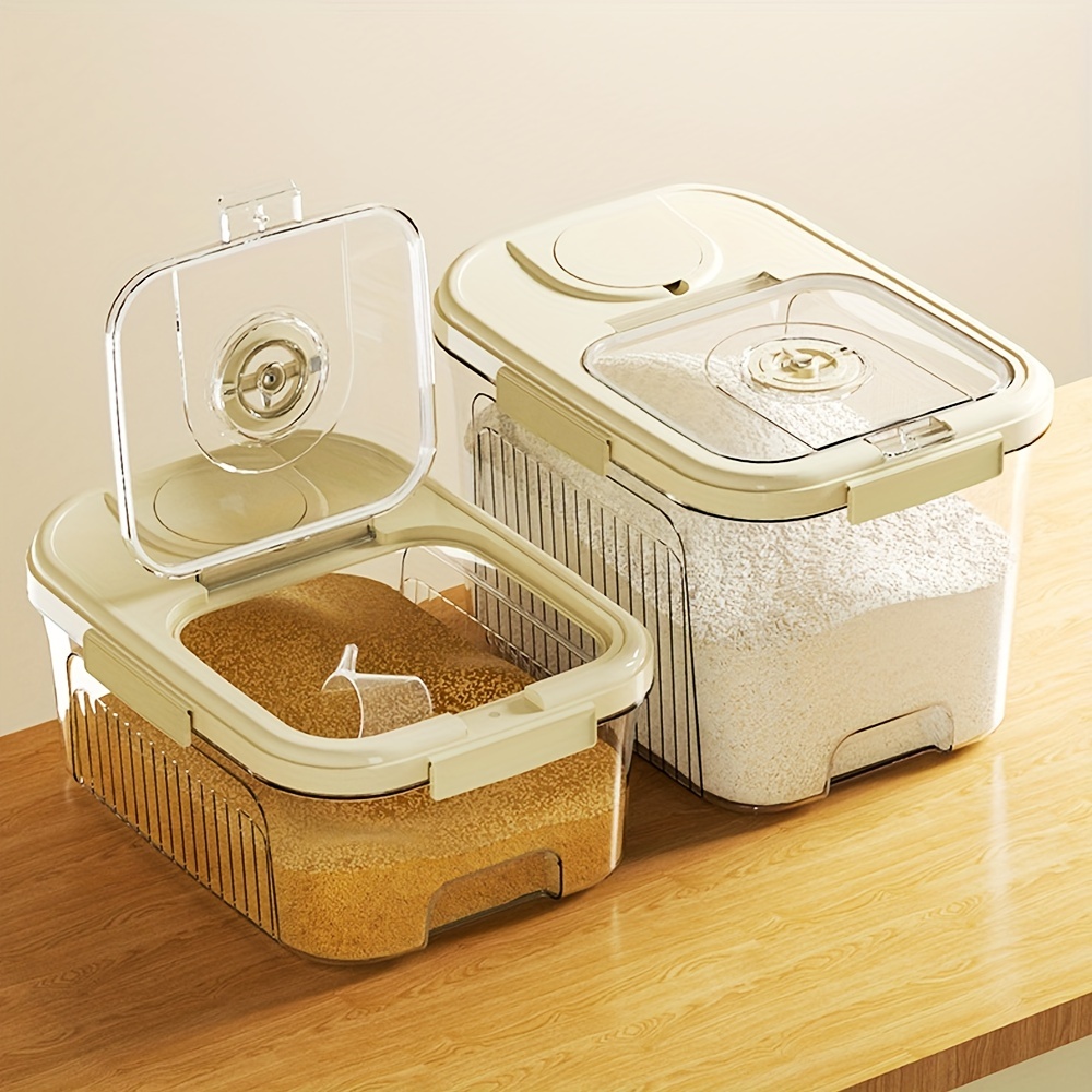 Press type Food Storage Container With Lid Plastic Kitchen - Temu