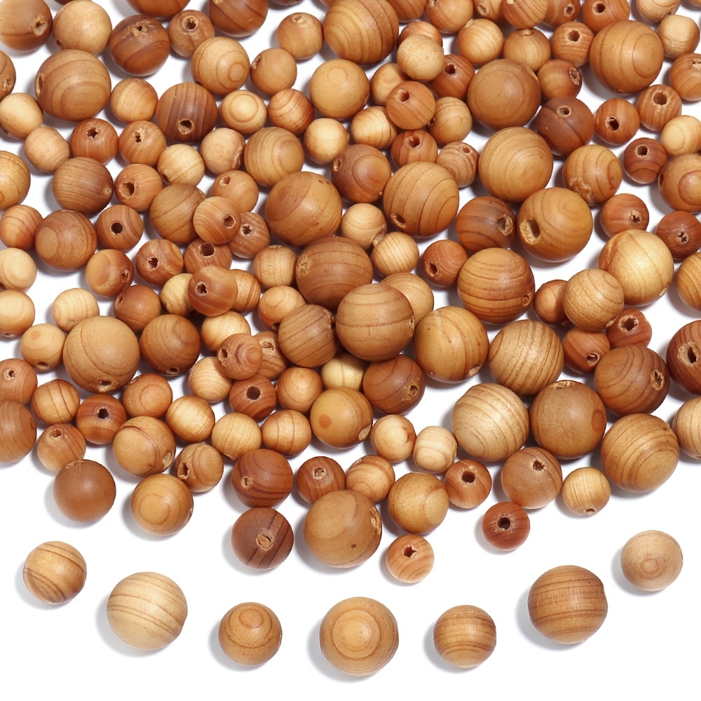 6mm Wooden Beads Natural Rough Round Wooden Loose Beads Diy - Temu