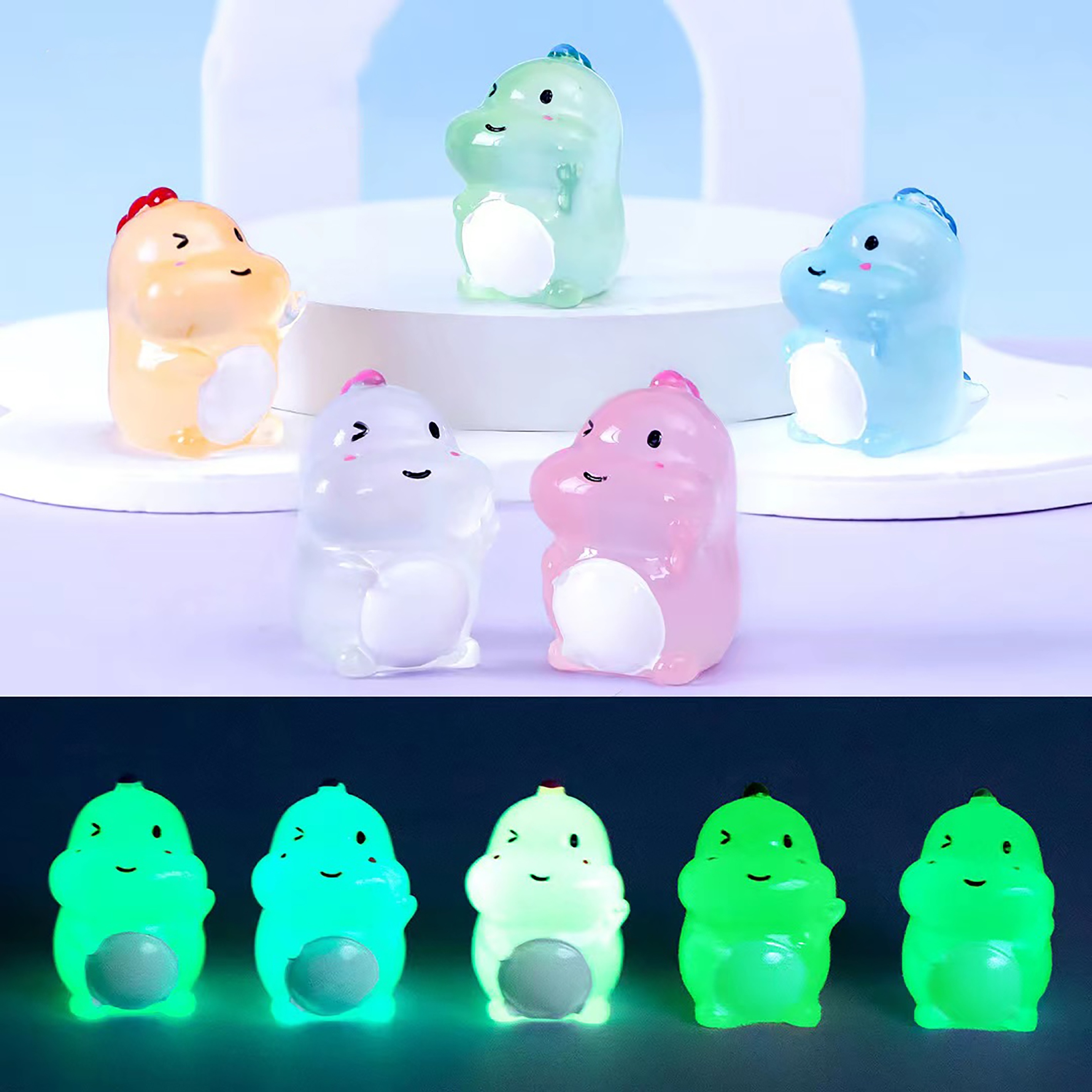 Luminous Axolotl Charm Axolotl Tiny Animal Figurine Glow In - Temu