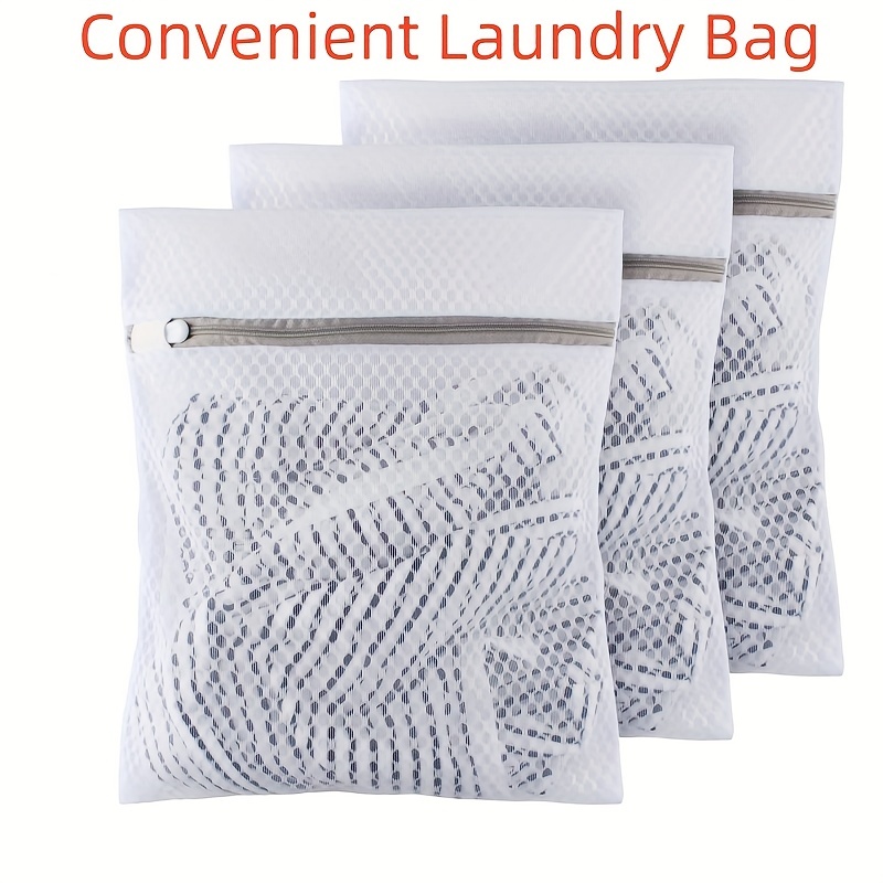 1pc Fine Mesh Laundry Bag For Bra, Household Pink Zipper Large-sized  Thickened Washing Machine Bag For Washing, Special Cleaning Bag For  Underwear And