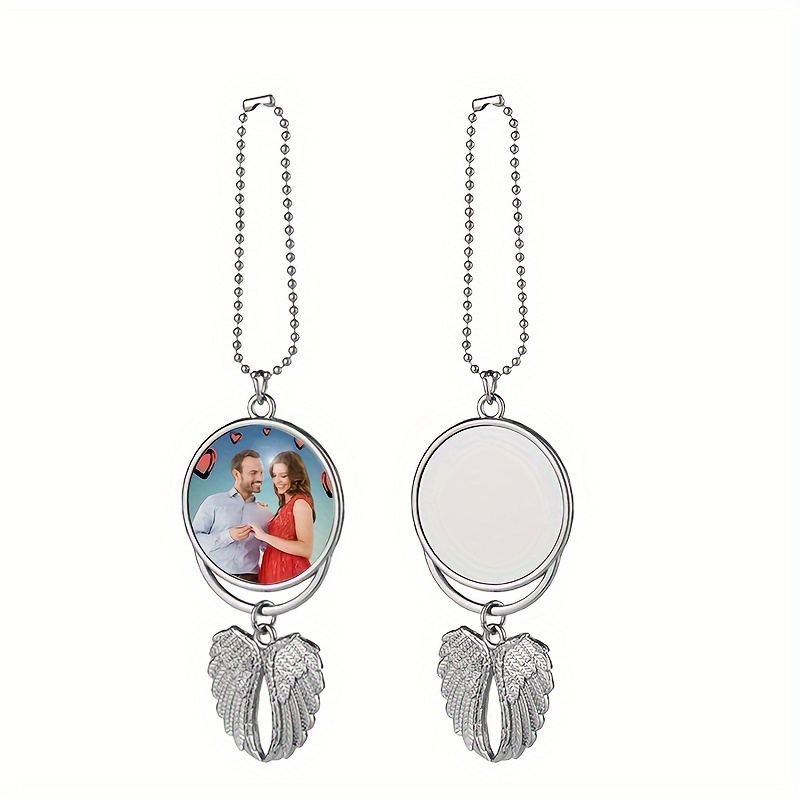 4 Picture Angel Wing Sublimation Necklace
