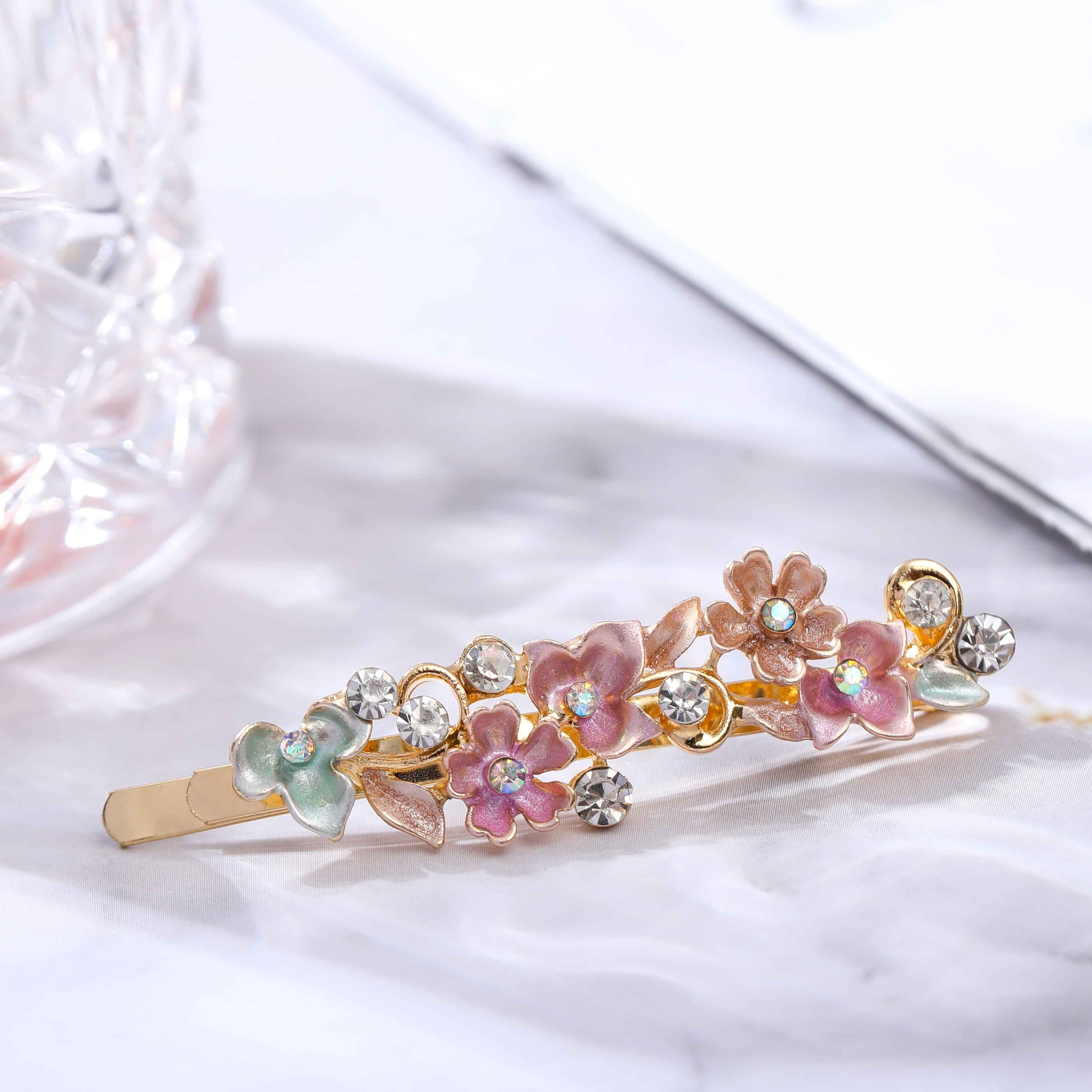 Girl's Flower Hairpin Tulip Cartoon Hair Clip, Aluminum Alloy Casual  Women's Lovely Hair Accessories - Temu