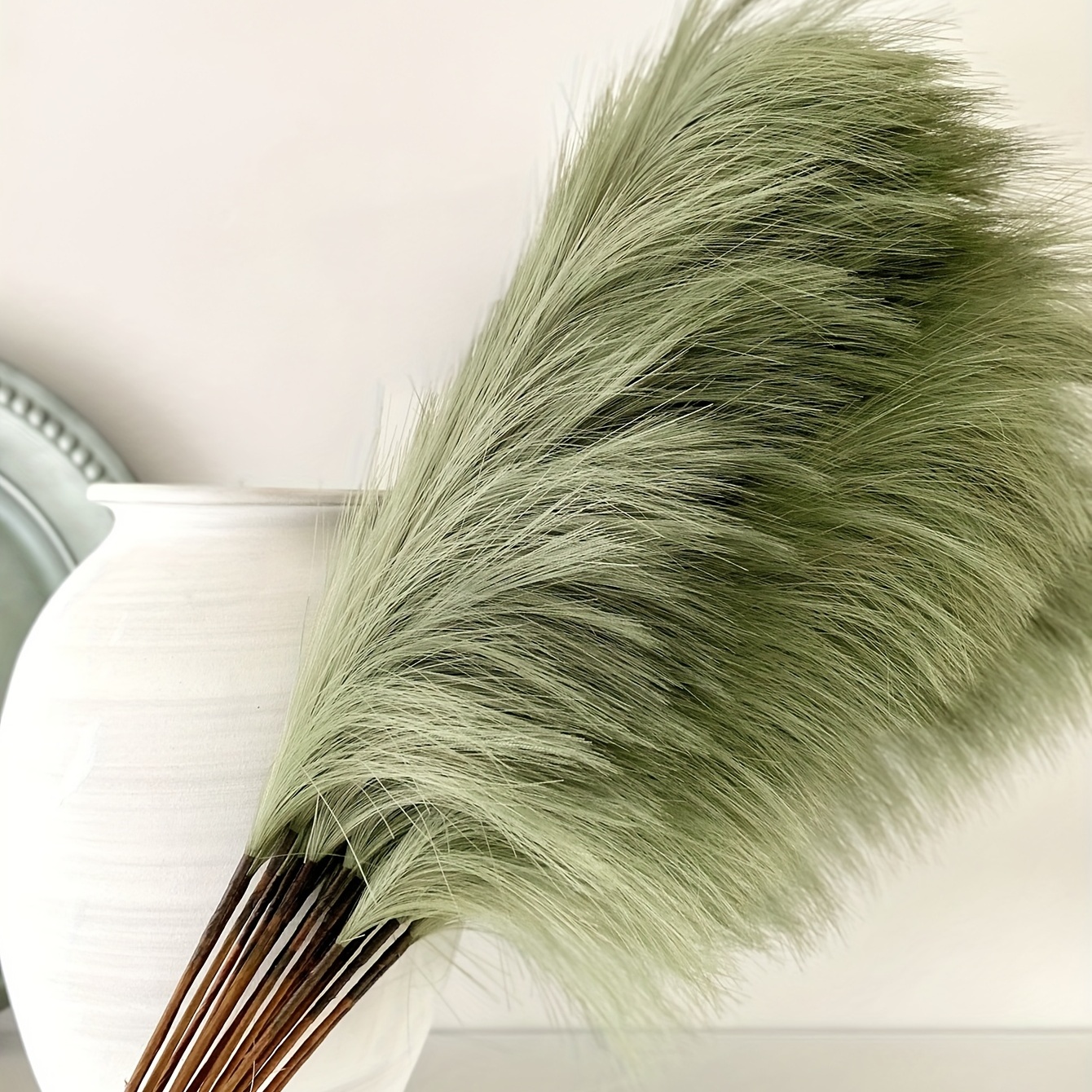 Faux Pampas Hairy Reed (h ) Faux Pampas Decorative Home - Temu