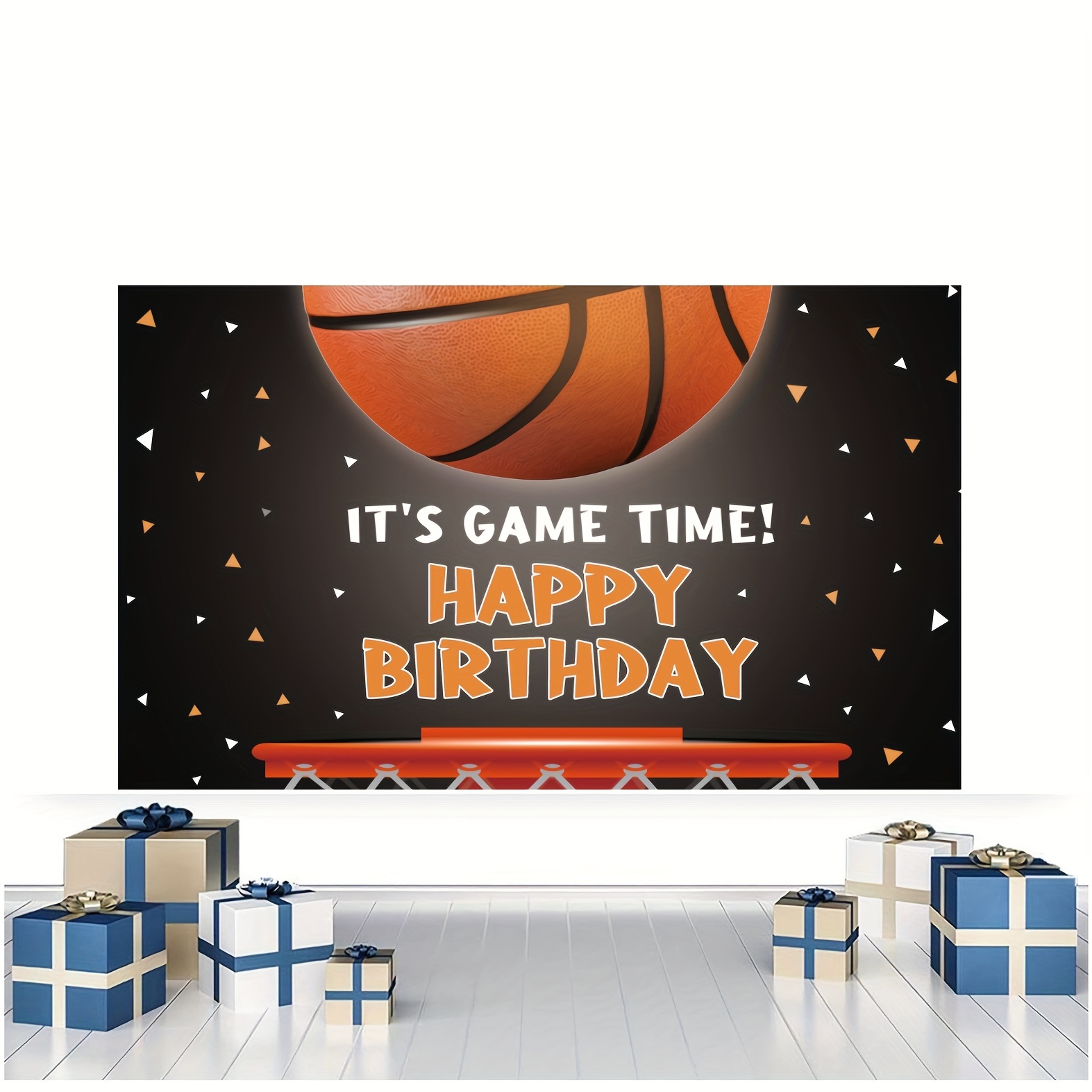 Basketball Backdrop Cover Decoration for Boys Birthday Party