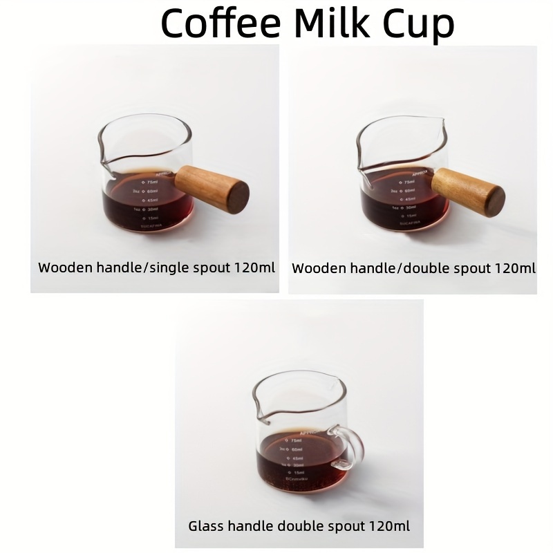 SWEEJAR High Borosilicate Glass Small Milk Cup 120ML Sauce Cup