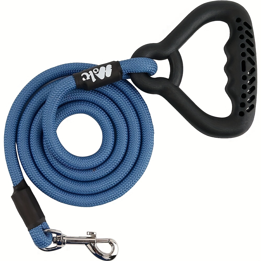 Dog Leash With Rubber Handle, Heavy Duty Dog Leash, Highly Reflective Dog  Traction Ropes For Small, Medium, And Large Dogs