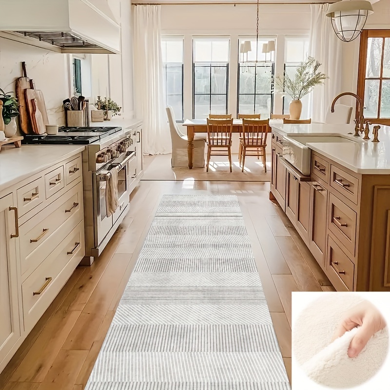  Alfombra gris minimalista moderna para la cocina, sala de  estar, dormitorio, alfombras suaves, hogar, sofá, mesa, 47.2 x 63 pulgadas  : Hogar y Cocina