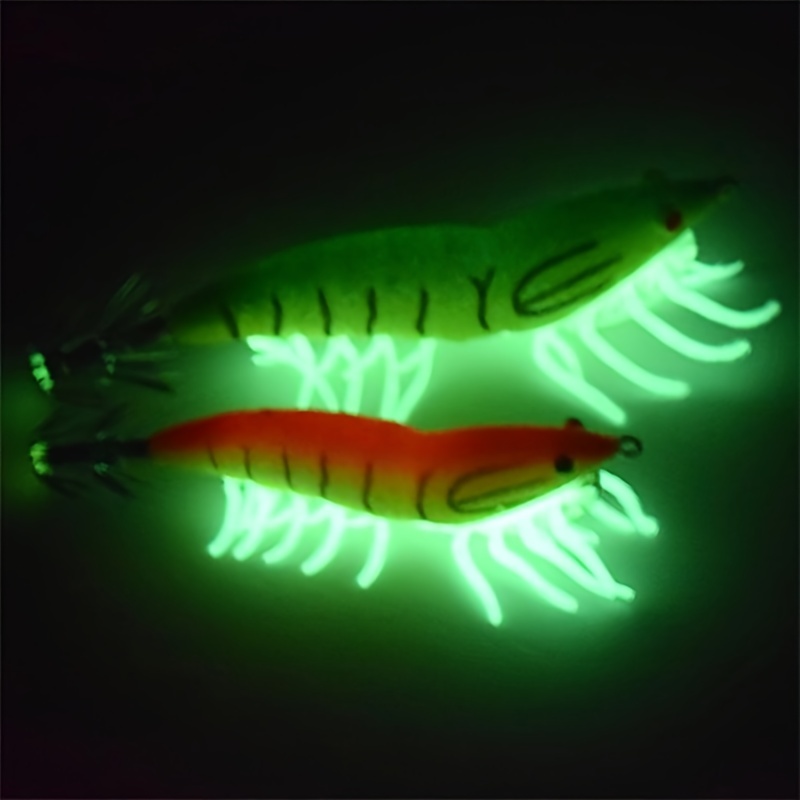 Luminous Squid Hook Bait Glow In Dark Soft Bait Sea Fishing - Temu