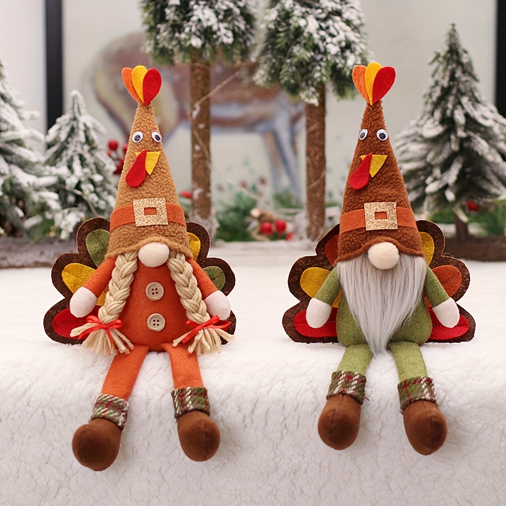 Kitchen Chef Gnomes Decorations Set Buffalo Plaid Gnomes Couples Gifts  Farmhouse Home Decor Handmade Tomte Gnome Scandinavian Decor Plush Couples  Christmas Household Ornaments Set of 2 