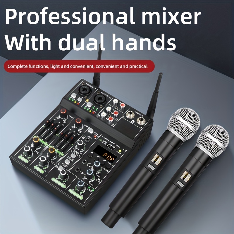 Depusheng Dx4 Micrófono Inalámbrico Sistema Profesional 4 - Temu
